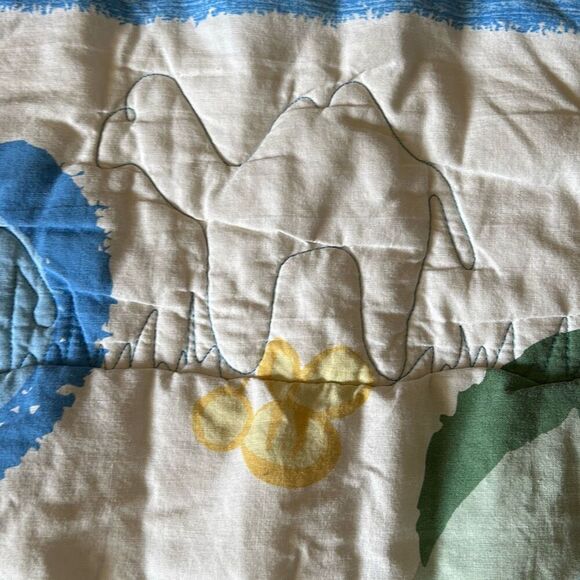 Disney Winnie The Pooh Vintage Baby Quilt Nursery Bedding Piglet Eeyore Handmade - Picture 7 of 11